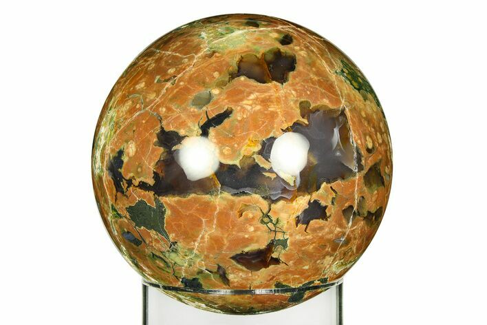 Polished Rainforest Jasper (Rhyolite) Sphere - Australia #309210